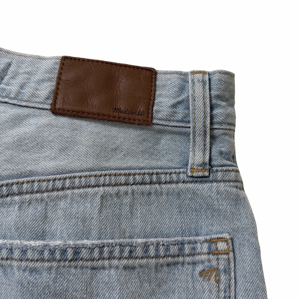 Madewell Women Balloon High Rise Jeans Size 27P Light Wash Button Fly Barrel Leg - Picture 8 of 13